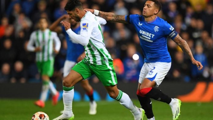 El Betis tuvo un mal debut en la Europa League al caer en su visita al Glasgow Rangers.