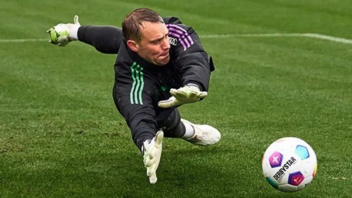 El guardameta Manuel Neuer se incorporó a trabajos de campo con el Bayern Múnich.