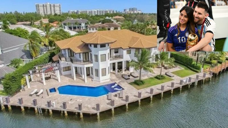 El capitán de la selección de Argentina y del equipo Inter Miami, Lionel Messi, adquirió una mansión en los Estados Unidos a un costo de 10.8 millones de dólares.