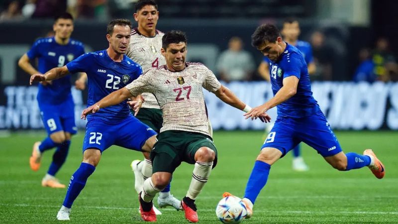 La selección de Uzbekitán empató con México en partido amistoso celebrado en Estados Unidos.