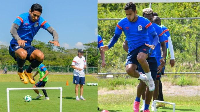 Los mediocampistas Carlos Pineda y Edwin Rodríguez serán baja de Olimpia el domingo contra Lobos UPNFM.