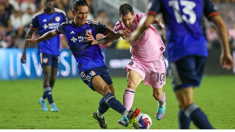 Pese a sus problemas físicos, Lionel Messi jugó unos minutos en el partido que el Inter Miami perdió 0-1 contra el FC Cincinnati.