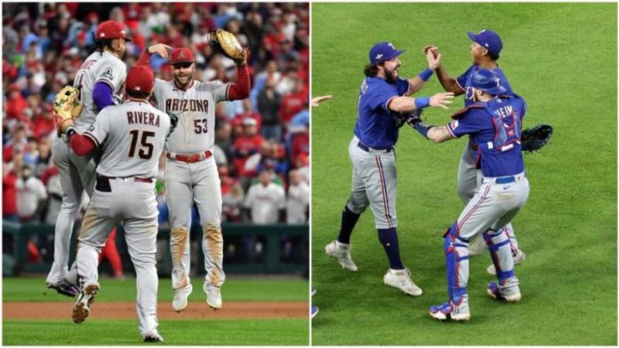 Rangers de Texas y los D'Backs de Arizona, inician este viernes la Serie Mundial de béisbol.