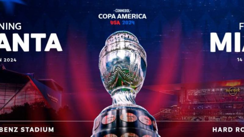 En Atlanta y en Miami será la inauguración y la gran final de la Copa América 2024.