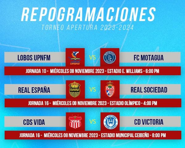 Duelos Reprogramados del Apertura