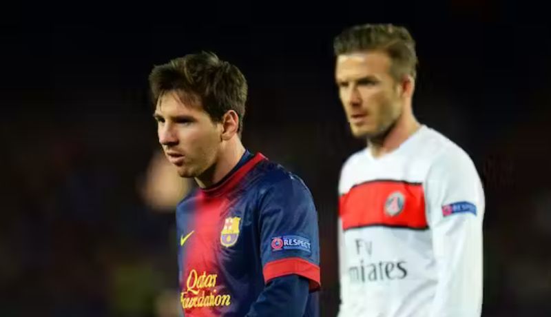 Beckham y Messi