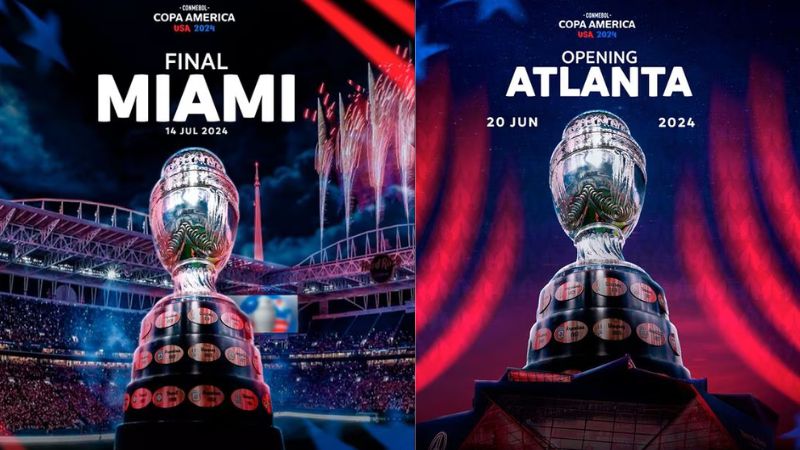 El partido de inauguración de la Copa América 2024 será el 20 de junio en el Mercedes Benz Arena, en Atlanta y la final en el Hard Rock Stadium, en Miami. 