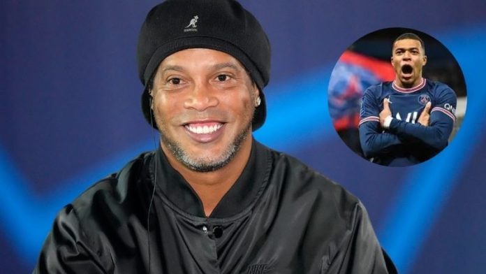 Ronaldinho Gaúcho expresó que desea ver a Mbappé ganar un Balón de Oro en el PSG.