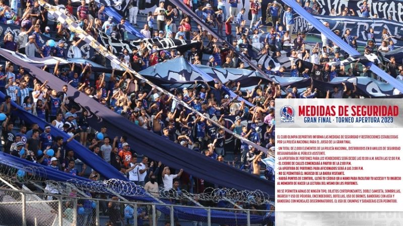 Olimpia prohibió la entrada de la barra oficial de Motagua.