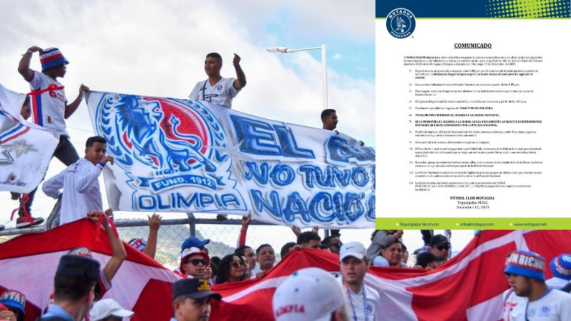 Motagua le dice NO a la barra de Olimpia para el primer juego de la gran final del torneo de Apertura.