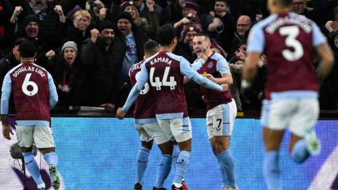 El Aston Villa sigue sorprendiendo en la Premier League y ahora le sacó un triunfo al Arsenal. Foto: AFP.