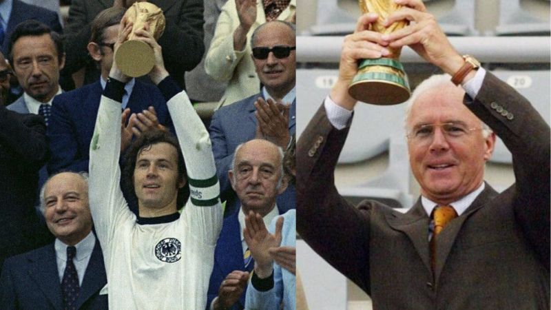 El "Kaiser" se coronó campeón mundial como jugador en 1974 y como seleccionador en 1990.
