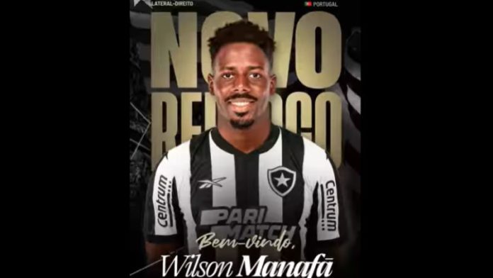 El Botafogo oficializó el fichaje del lateral portugués, Wilson Manafá.