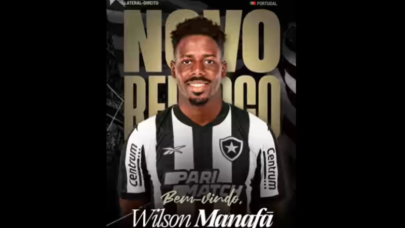 El Botafogo oficializó el fichaje del lateral portugués, Wilson Manafá.