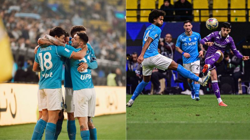 Con goles de Alessio Zerbin y Gio Simeone, Napoli aseguró su pase a la final de la Supercopa de Italia.