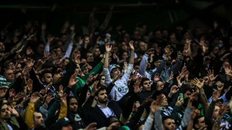 Los aficionados del Sporting son de los más fieles en el fútbol de Portugal.