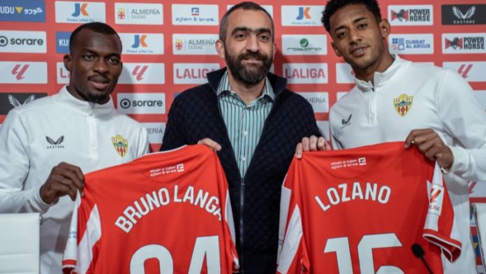 Bruno Langa y Anthony "Choco" Lozano fueron presentados oficialmente por el Almería.