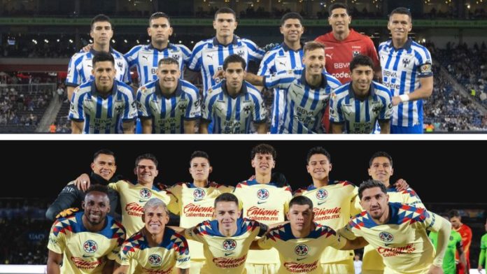 Los equipos mexicanos, América y Monterrey jugarán el partido por la cima de la tabla de la liga MX.