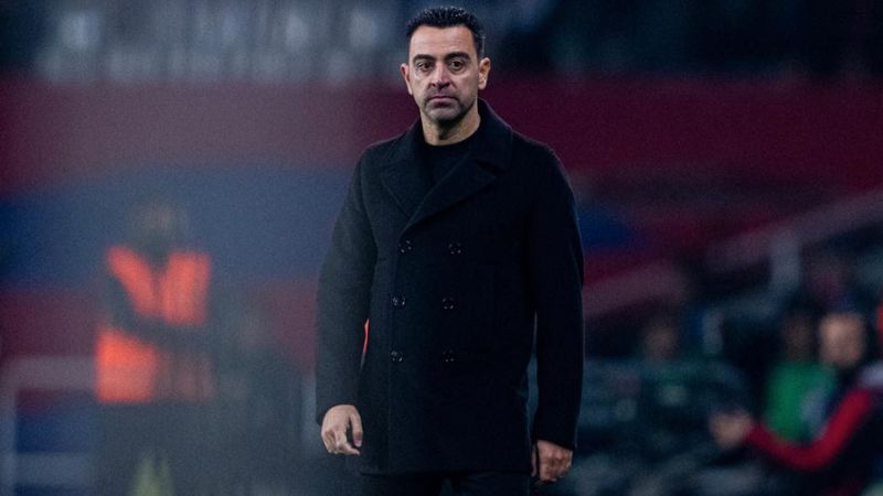 El técnico del Barcelona, Xavi Hernández, anunció su salida del club azulgrana a finales de temporada. 