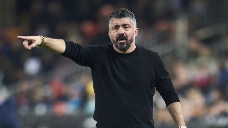El Marsella de Francia sustituyó al entrenador italiano, Gennaro Gattuso.