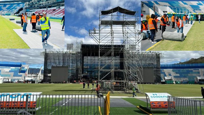 Las autoridades de Condepor aseguran que la cancha del estadio Nacional "Chelato Uclés" no sufrirá ningún daño con el concierto de Luis Miguel.