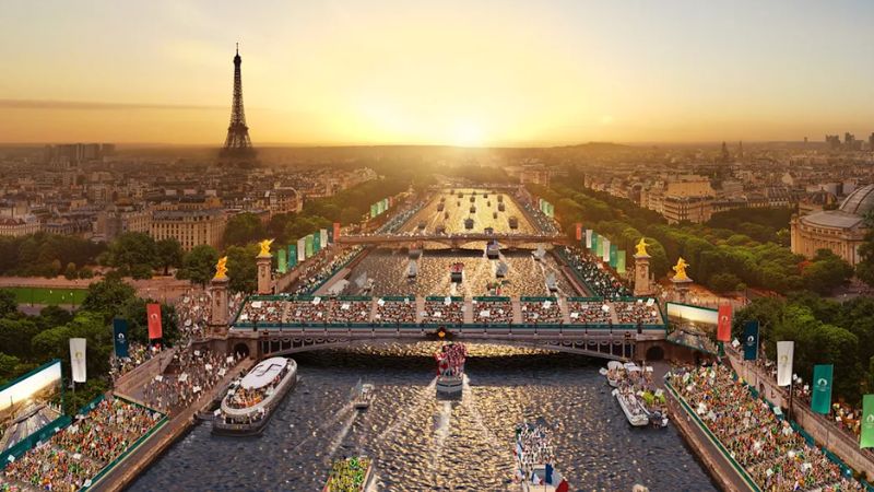 Al rededor de 180 barcos defilarán en el río Sena de París para la inauguración de los Juegos Olímpicos 2024.