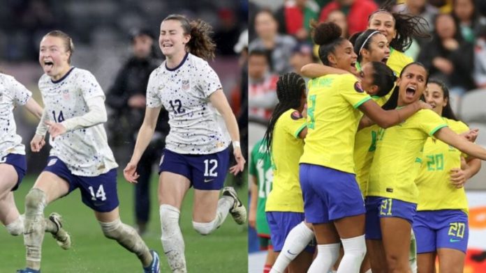 Las selecciones de Estados Unidos y Brasil se verán las caras en la gran final de la primera edición de la Copa Oro Femenil.