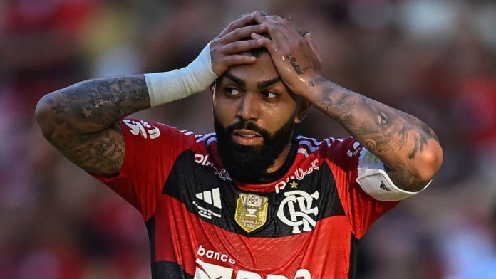 El delantero del Flamengo Gabriel Barbosa, más conocido como "Gabigol".