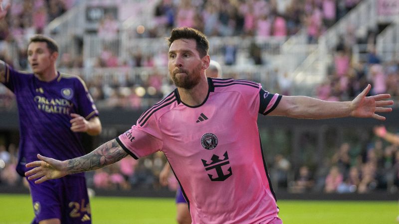 La estrella del Inter Miami, Lionel Messi, se despachó con dos goles en el triunfo sobre el Orlando City.