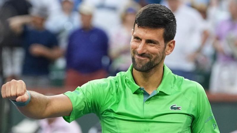 El tenista Novak Djokovic superó un duro examen en su debut en Indian Wells, donde no competía desde 2019.