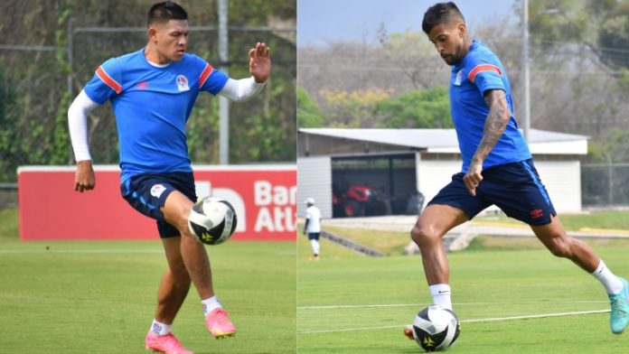 Los jugadores de Olimpia, Jonathan Paz y Gabriel Araujo, aseguraron en conferencia de prensa que van con todo contra Lobos UPNFM,