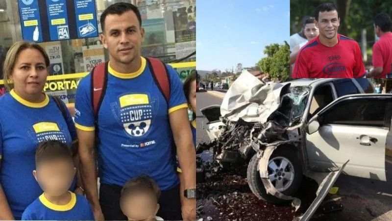 El ex jugador de Motagua y Olimpia, Rubén Matamoros, ha perdido a su esposa e hijo producto de un accidente automovilístico.