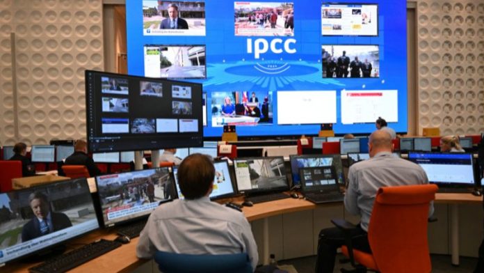 La fotografía de archivo muestra el Centro Internacional de Cooperación Policial (IPCC) durante un ejercicio de personal en Neuss, Alemania occidental.