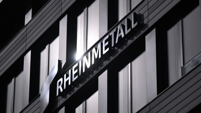 Una imagen de la sede central de Rheinmetall en Düsseldorf, al oeste de Alemania.