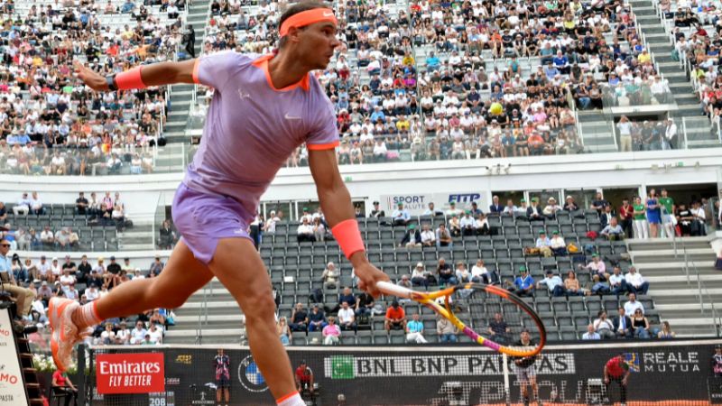 Rafael Nadal necesitó tres sets 4-6, 6-3, 6-4 para imponerse al belga Zizou Bergs y avanzar a la segunda ronda del Masters 1000 de Roma.