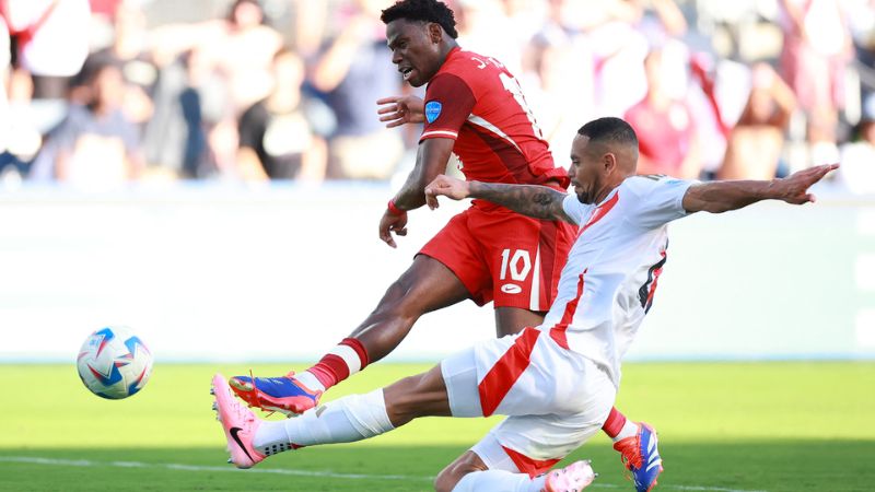 El gol de Jonathan David fue suficiente para que Canadá venciera a Perú en la Copa América.