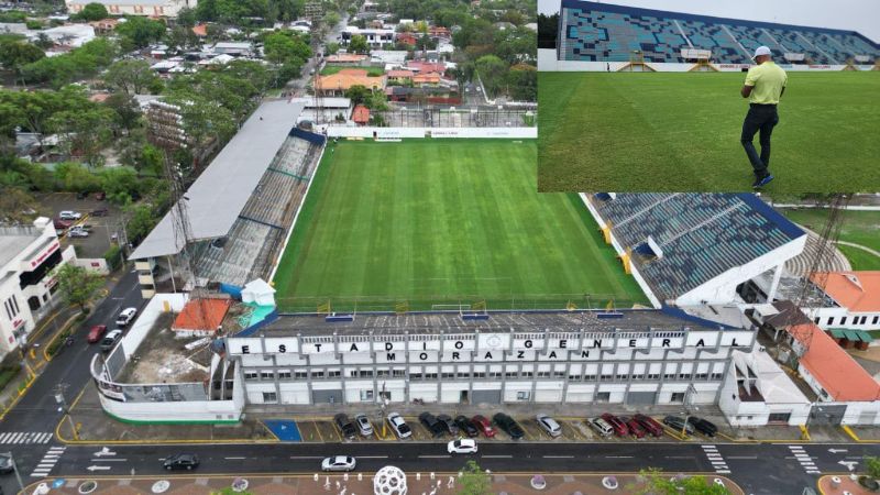 Un nuevo problema se detecta en el engramillado híbrido del estadio Morazán.