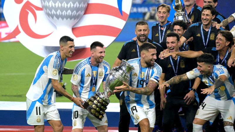 Entre las pruebas que tienen los franceses está la celebración de los jugadores argentinos luego de ganar la Copa América.