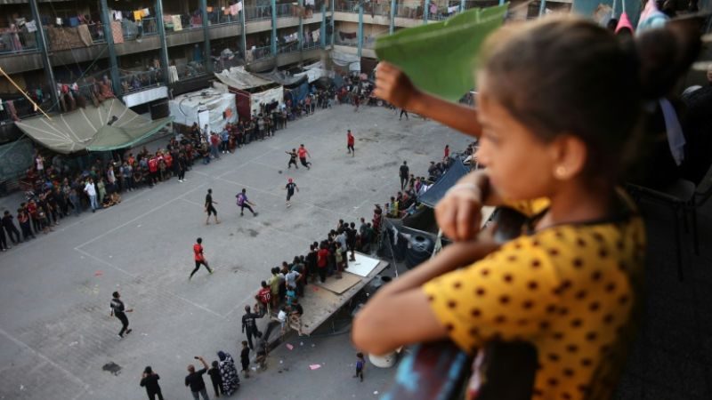 Así se vivió el torneo futbolístico en un centro educativo de la Franja de Gaza.