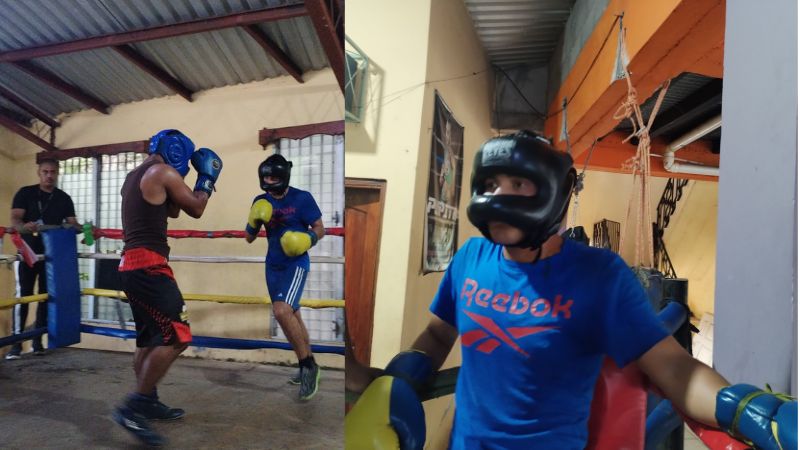 El "Chcolate" Sánchez está claro que de los errores se aprende, así como trabajar con "sparring" de la talla del nicaragüense, Keyvin Lara.