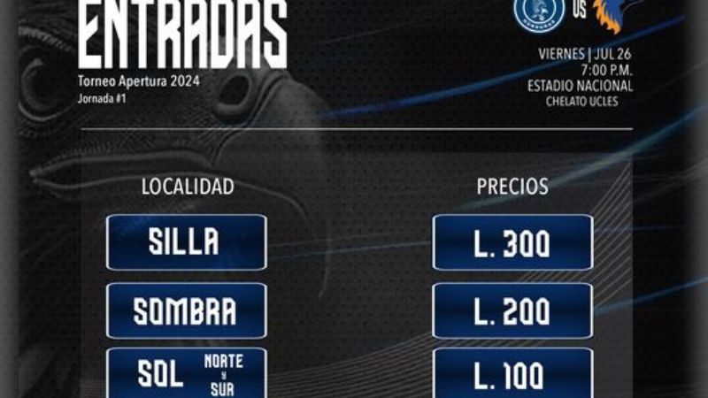 Estos son los precios de entrada establecidos por los dirigentes de Motagua.