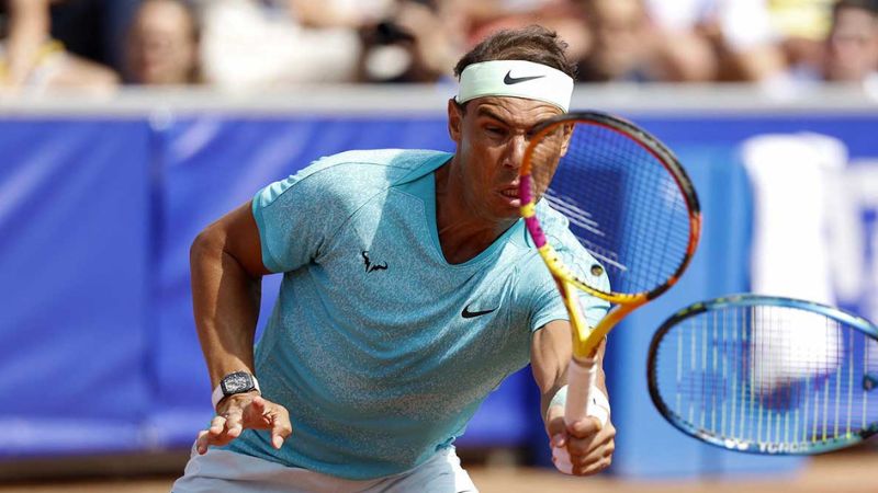 El tenista español Rafael Nadal regresó a la competición con un triunfo en dobles.