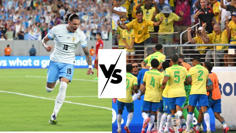 La Uruguay, de Darwin Núñez, enfrentará a Brasil en cuartos de final de la Copa América.