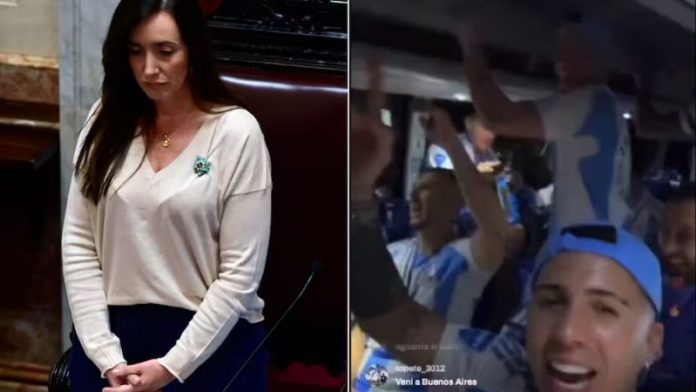 La vicepresidenta argentina, Victoria Villarruel, aclaró que quiso "defender a la selección (de fútbol) argentina y a los argentinos".