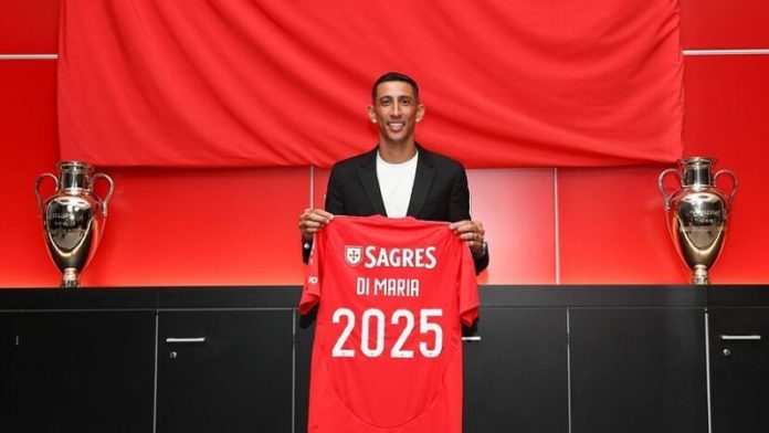 El delantero argentino Ángel Di María renueva con el Benfica hasta 2025.