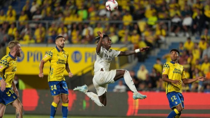 El delantero brasileño Vinicius Jr le dio el empate al Real Madrid en su visita a Las Palmas.