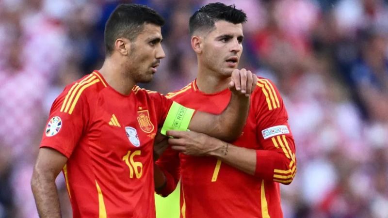 Álvaro Morata y Rodrigo "Rodri" Hernández, son parte del equipo campeón de la Eurocopa.