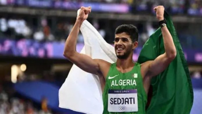 Djamel Sedjati acabó tercero en la final olímpica de los 800m disputada el sábado en el Estadio de Francia.