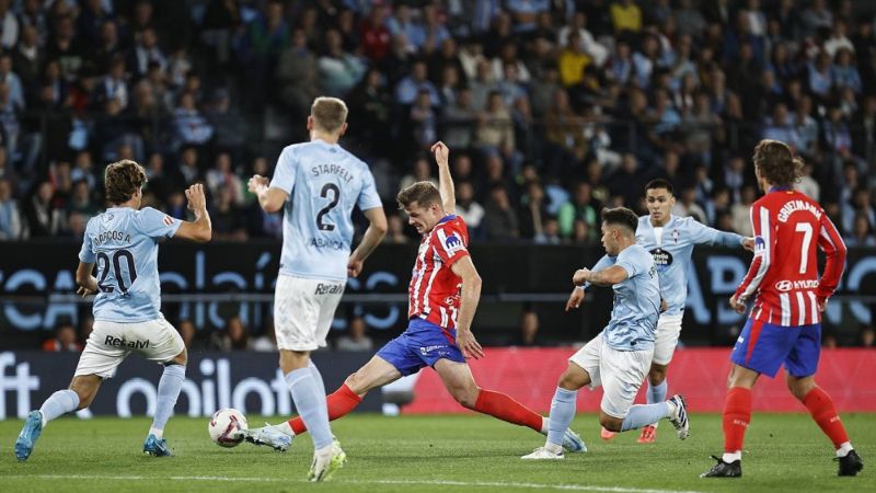 El Atlético de Madrid se mantiene en la pelea por el liderato, luego de ganarle al Celta de Vigo.