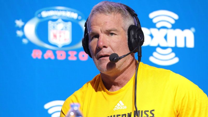 Brett Favre, de 54 años, jugó para Green Bay Packers de la NFL.